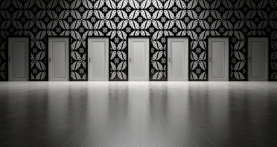 A consultant presenting a risk assessment chart to a corporate team in a modern office.